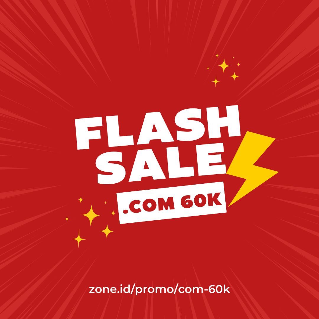 Promo Flash Sale Domain .com Rp 60.000